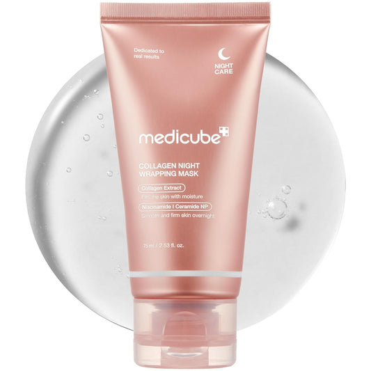 Medicube Collagen Overnight Wrapping Peel Off Facial Mask Pack – Elasticity & Hydration Care (75ml)