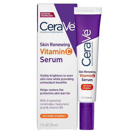 CeraVe Vitamin C Serum – 30ml  Brightening Antioxidant Serum with Hyaluronic Acid