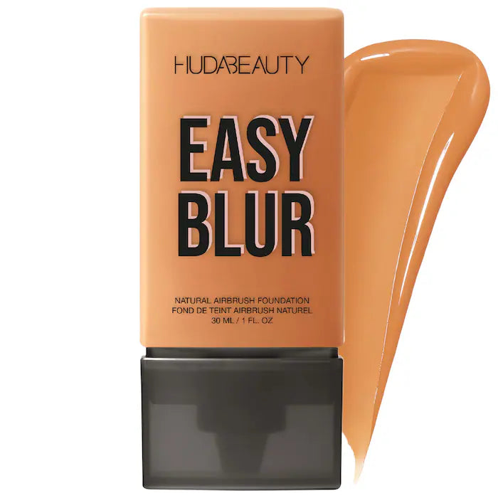Huda Beauty Easy Blur Foundation shade range close up