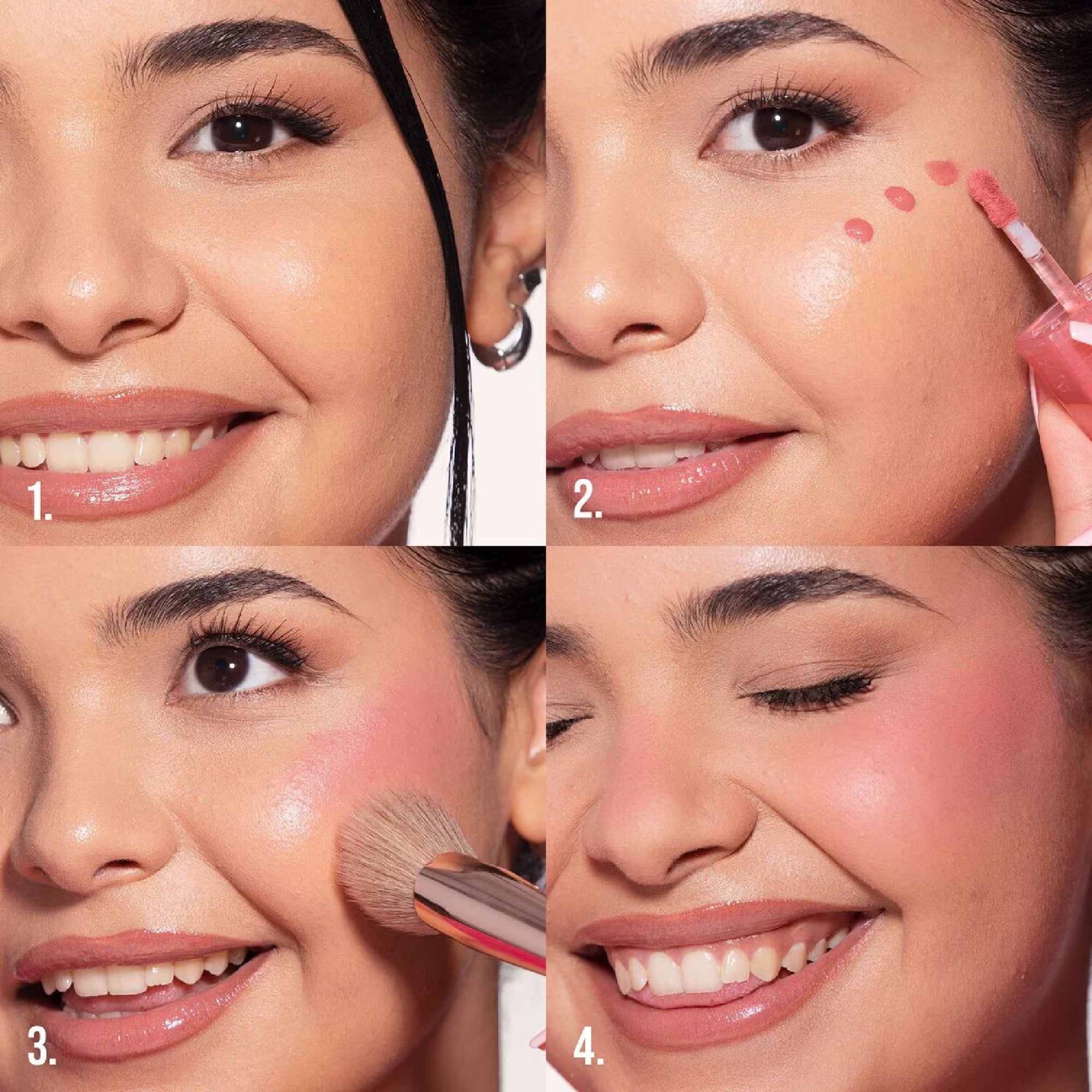 Huda Beauty Blush Filter Liquid Blush Strawberry Cream buildable formula
