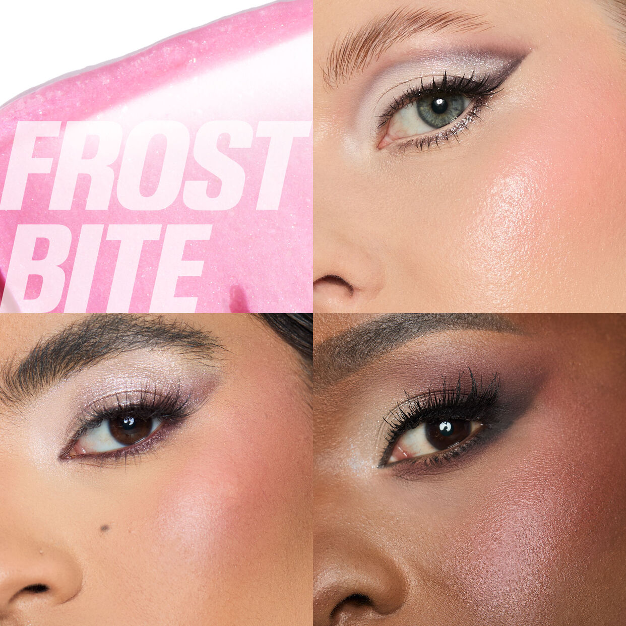 Huda Beauty Icy Nude PH Face Gloss before and after luminous skin finish
