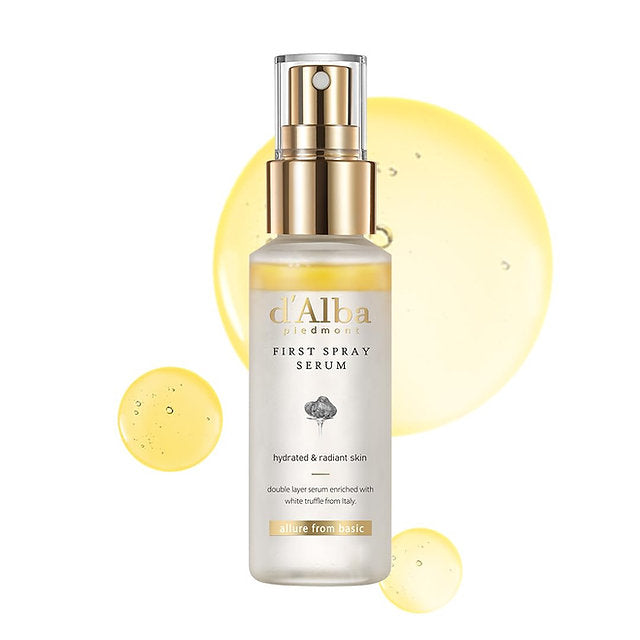 d’Alba white truffle spray serum glass skin mist bottle