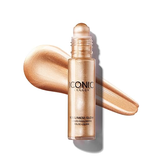 Iconic London Rollaway Glow Highlighter Champagne Chic rollerball liquid highlighter Pakistan
