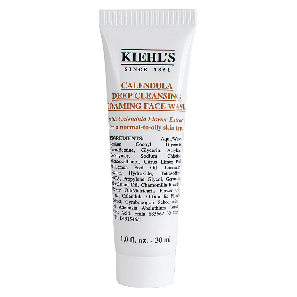 Kiehl's Calendula Deep Cleansing Foaming Face Wash 30ml sulfate free gentle cleanser Pakistan
