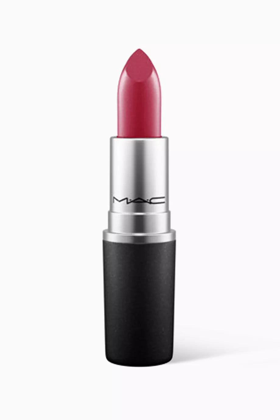 MAC Matte Lipstick Taupe warm greige matte nude shade swatch on lips