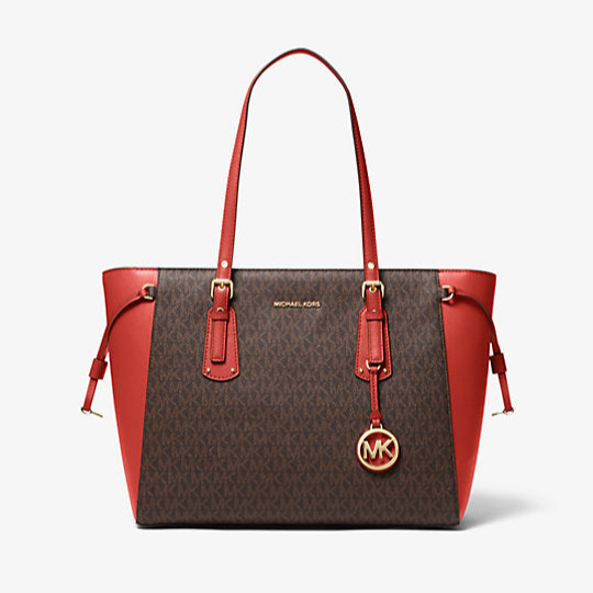 MICHAEL KORS Voyager Medium Logo Tote Bag