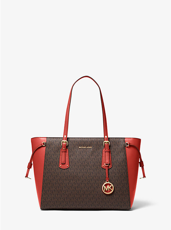 MICHAEL KORS Voyager Medium Logo Tote Bag