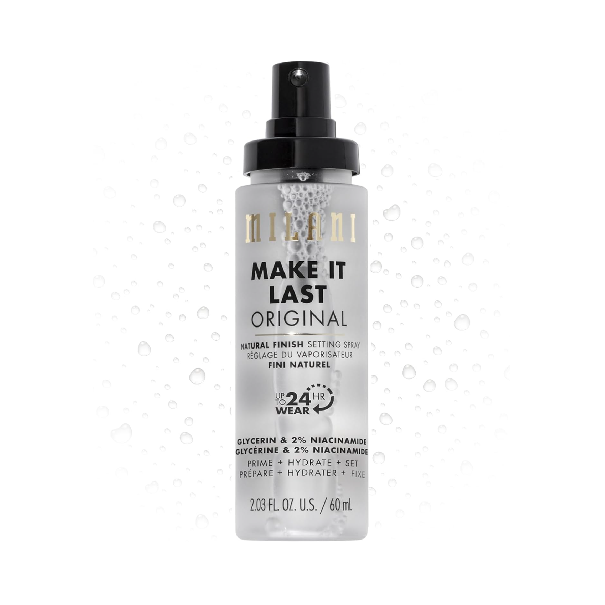 Milani Make It Last Original Natural Finish Setting Spray 16hr long lasting mist Pakistan