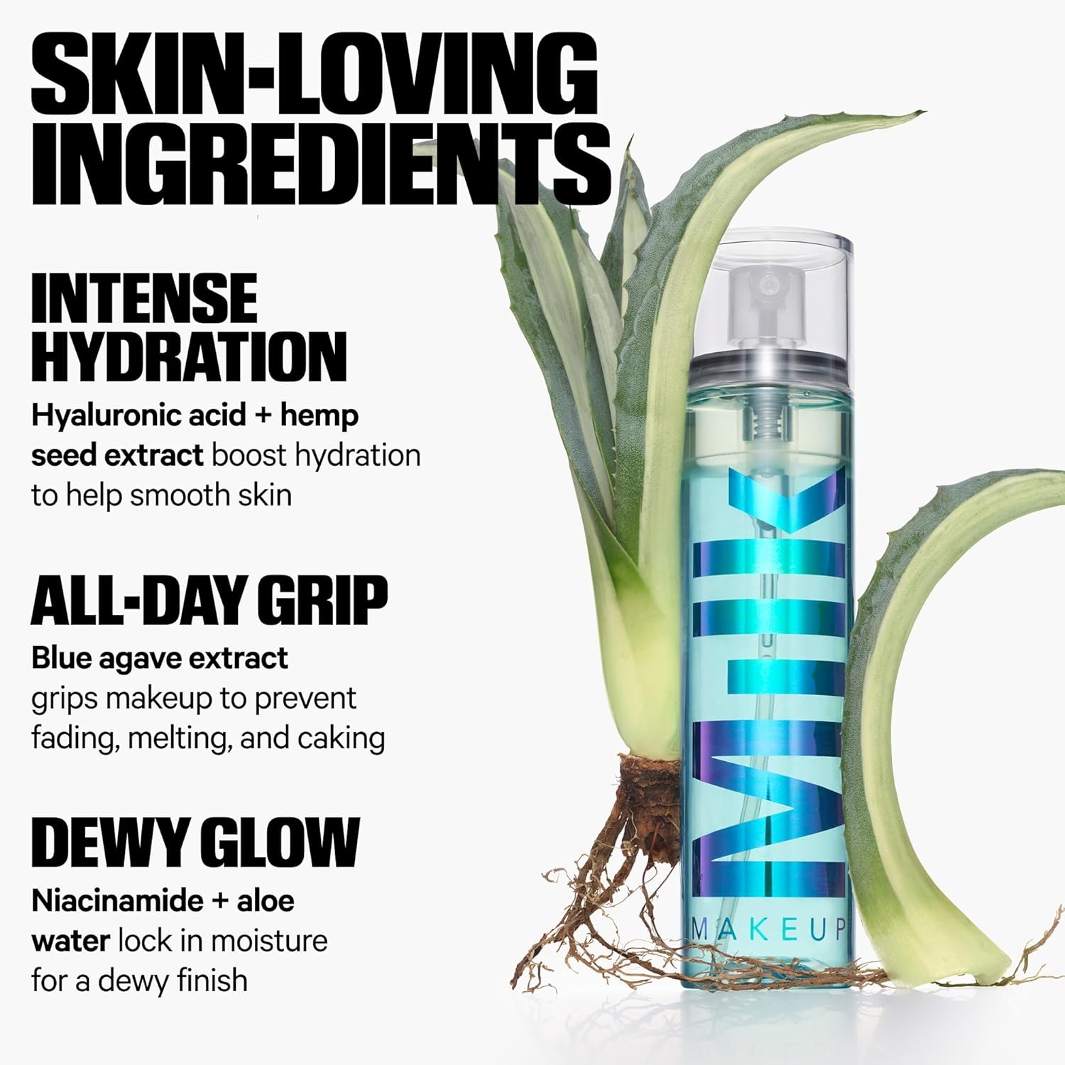 Milk Makeup Hydro Grip Set Refresh Spray fine mist bottle front view 50ml