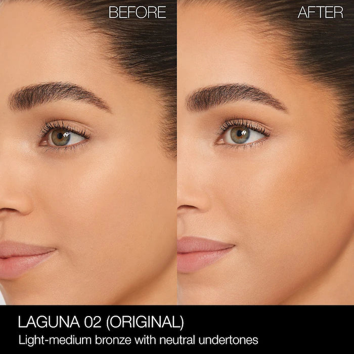 NARS Laguna Bronzing Powder finely milled pigments soft focus warm glow finish