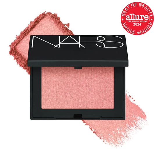 NARS Talc-Free Powder Blush Orgasm peachy pink shimmer buildable blush Pakistan