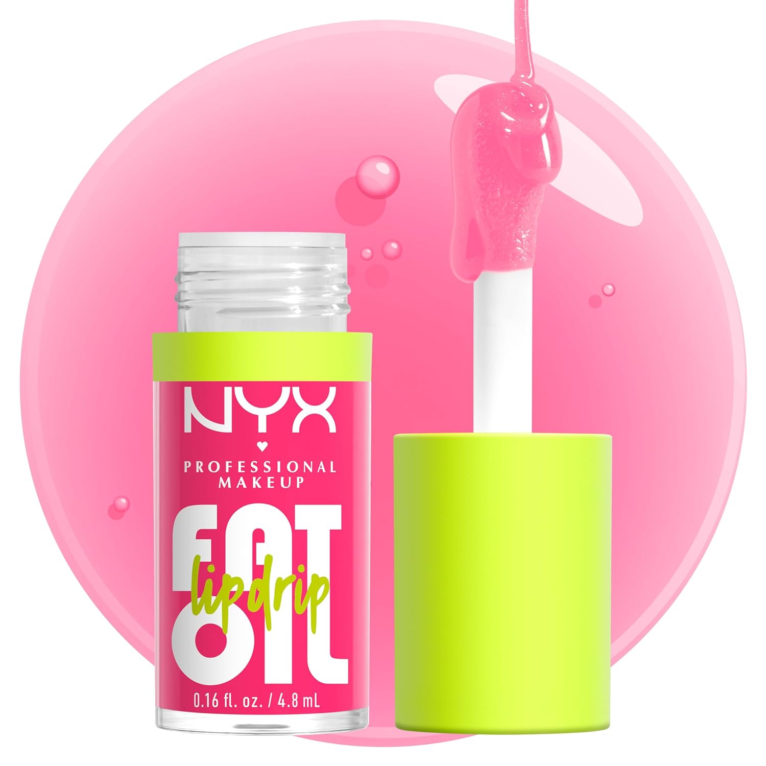 NYX Fat Oil Lip Drip Missed Call shade high shine hydrating lip oil
