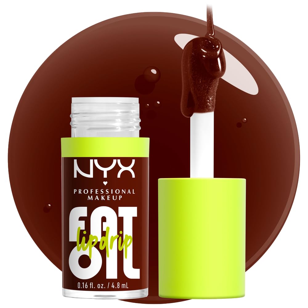 NYX Fat Oil Lip Drip Scrollin shade squalane nourishing glossy lip oil