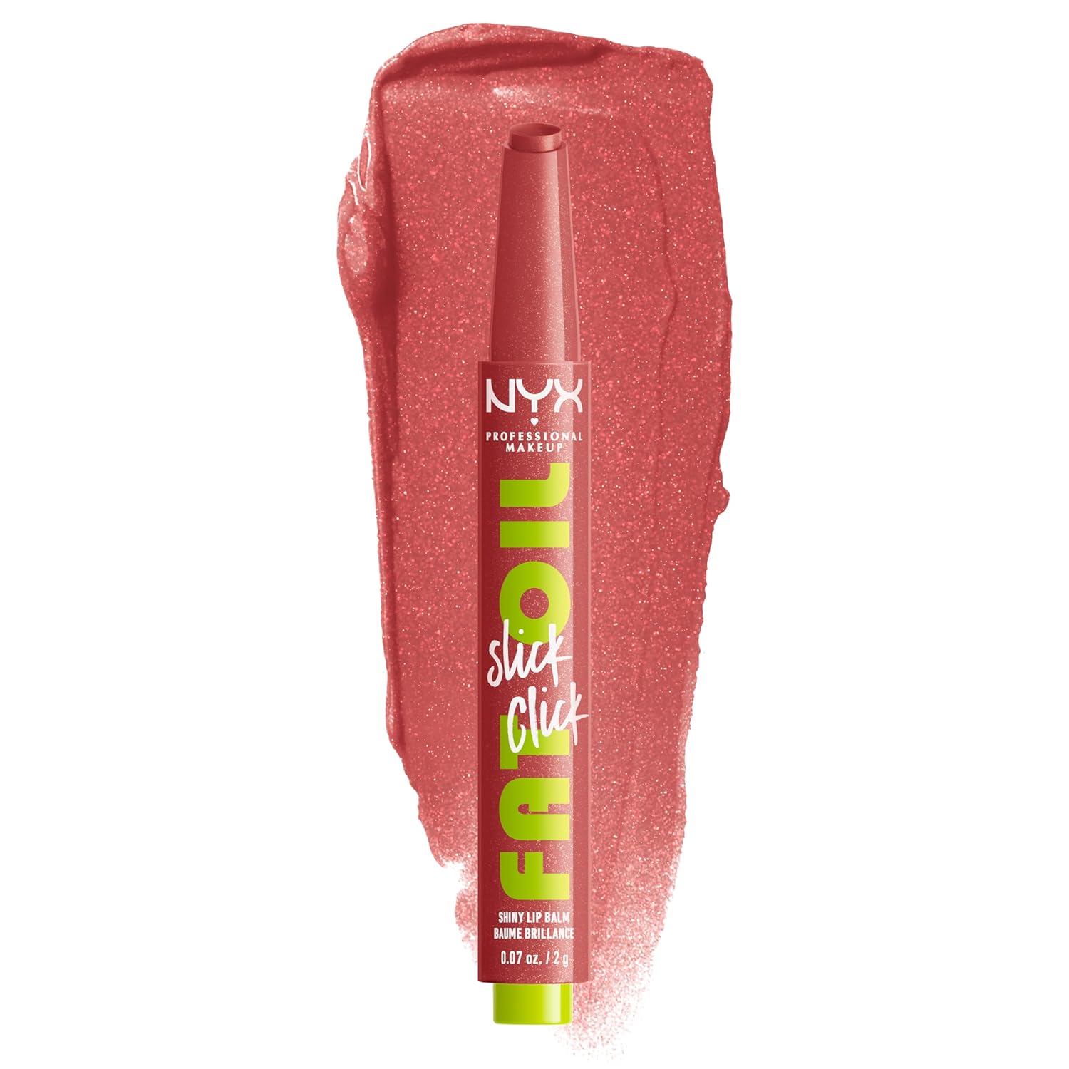 NYX Fat Oil Slick Click No Filter Needed shade click up dispenser lip balm