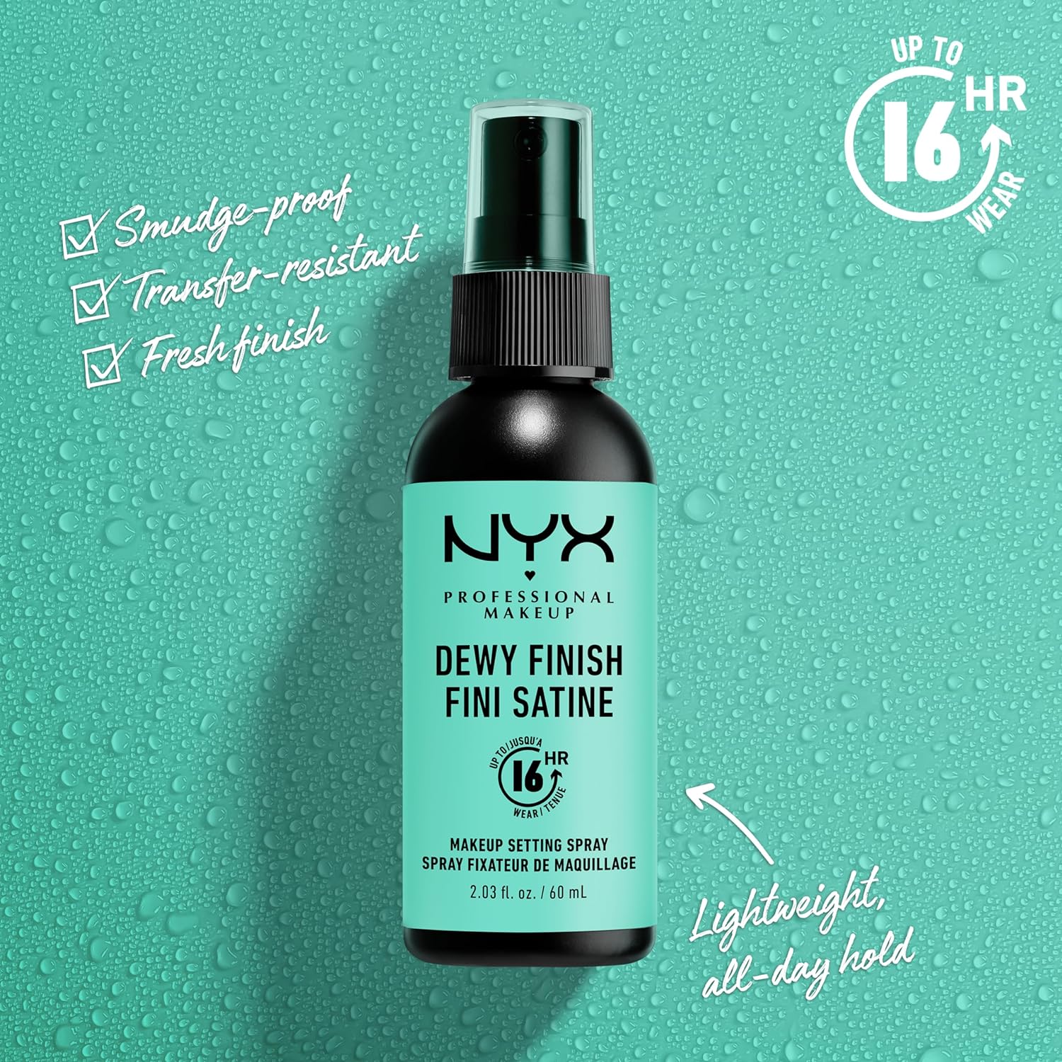 NYX Makeup Setting Spray lightweight breathable formula all skin types