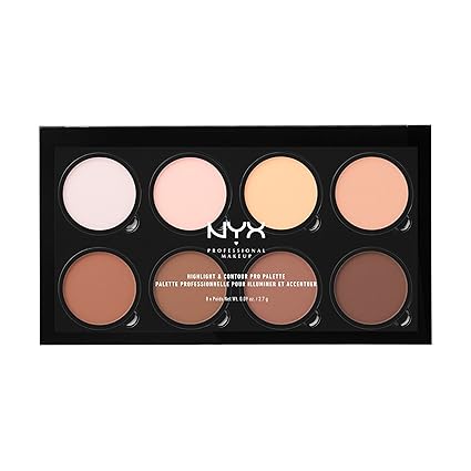 NYX Professional Makeup Highlight Contour Pro Palette 8 refillable shades sculpt glow Pakistan