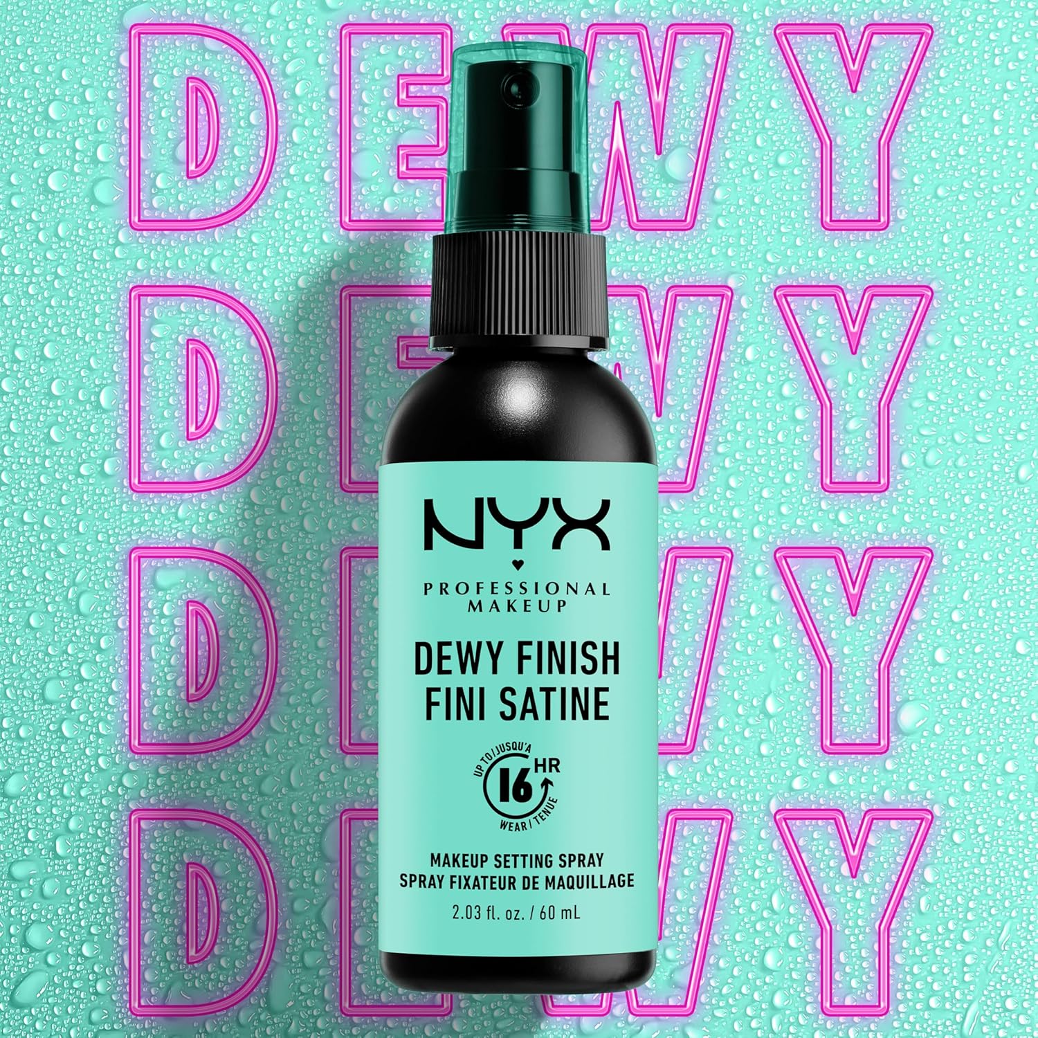 NYX Setting Spray 60ml fine mist bottle Matte finish front view