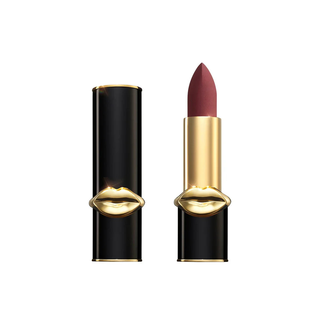 PAT McGRATH LABS Matte Trance Lipstick Flesh 3 shade swatch on lips