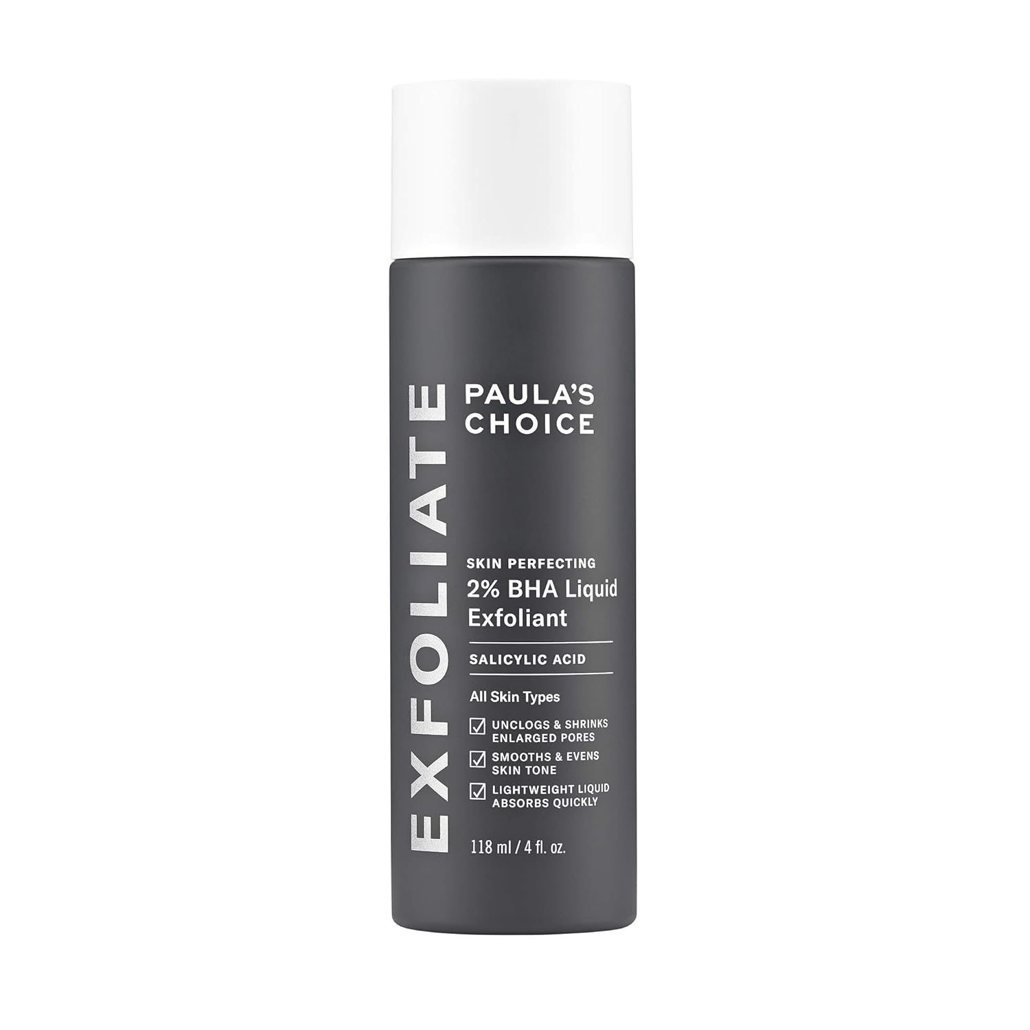 Paula's Choice 2 percent BHA Liquid Exfoliant 118ml full size bottle front view