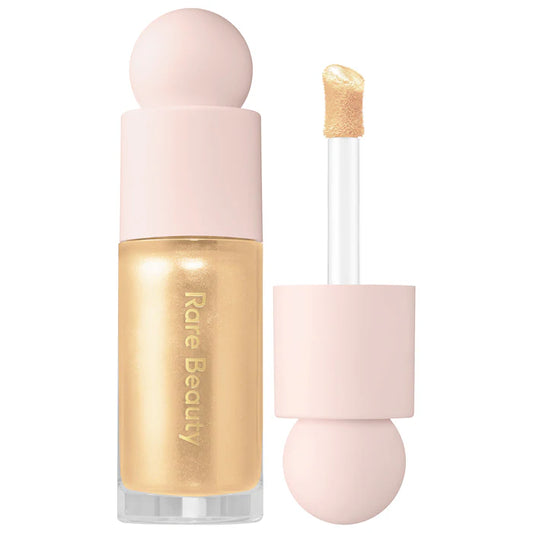 Rare Beauty Positive Light Liquid Luminizer Highlight Outshine true gold dewy glow Pakistan