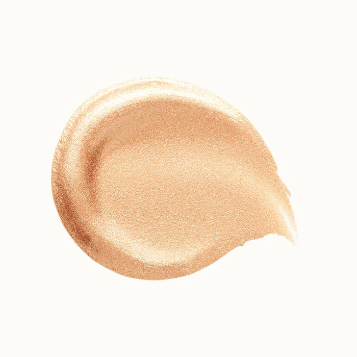 Rare Beauty Positive Light Liquid Luminizer Flaunt shade doe foot applicator texture