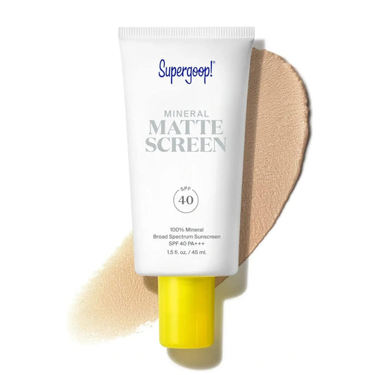 Supergoop Mineral Mattescreen SPF 40 tinted mineral sunscreen Pakistan
