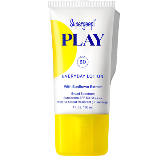 Supergoop PLAY Everyday Lotion SPF 50 30ml water resistant broad spectrum sunscreen Pakistan