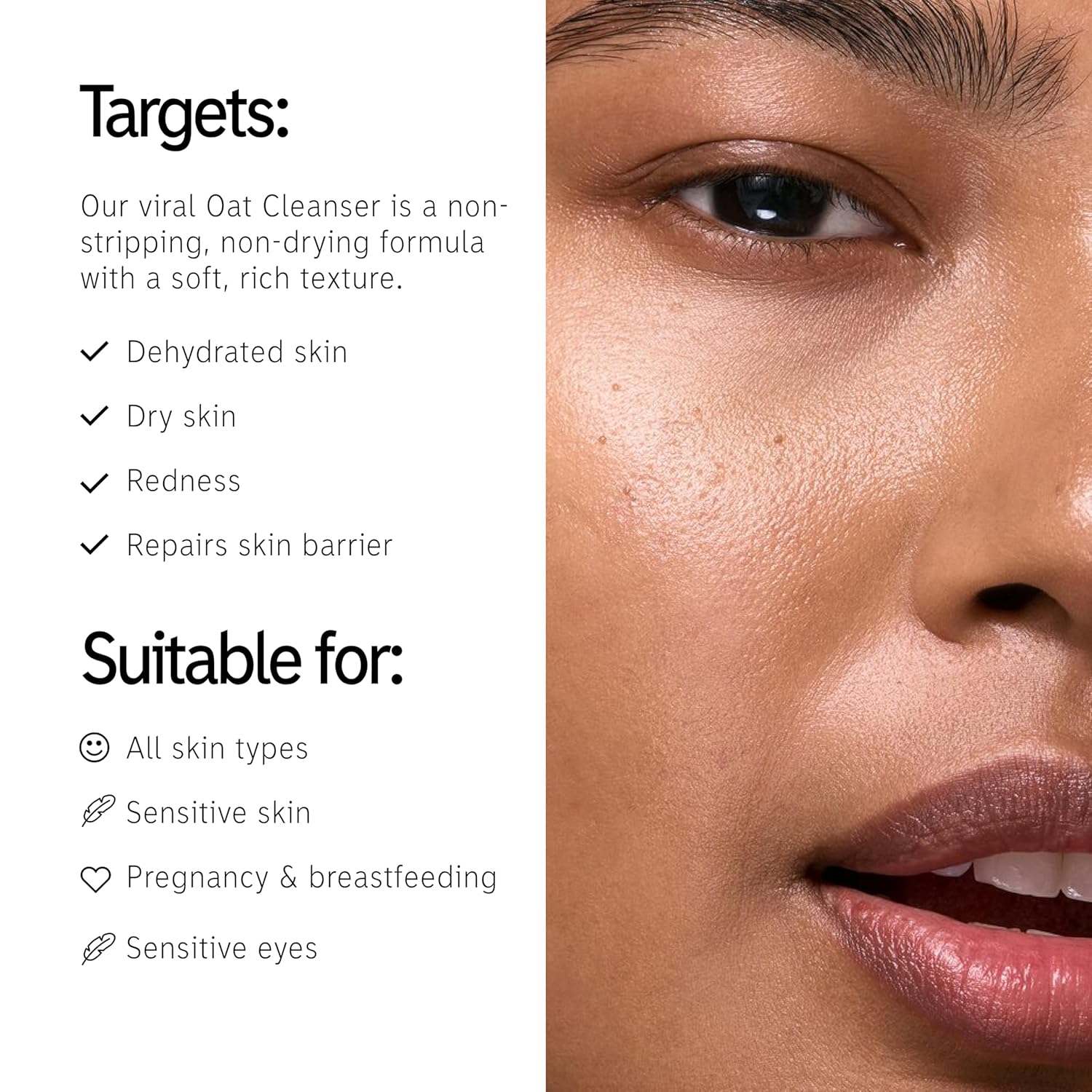 The INKEY List Oat Makeup Removing Balm fragrance free vegan sensitive skin cleanser