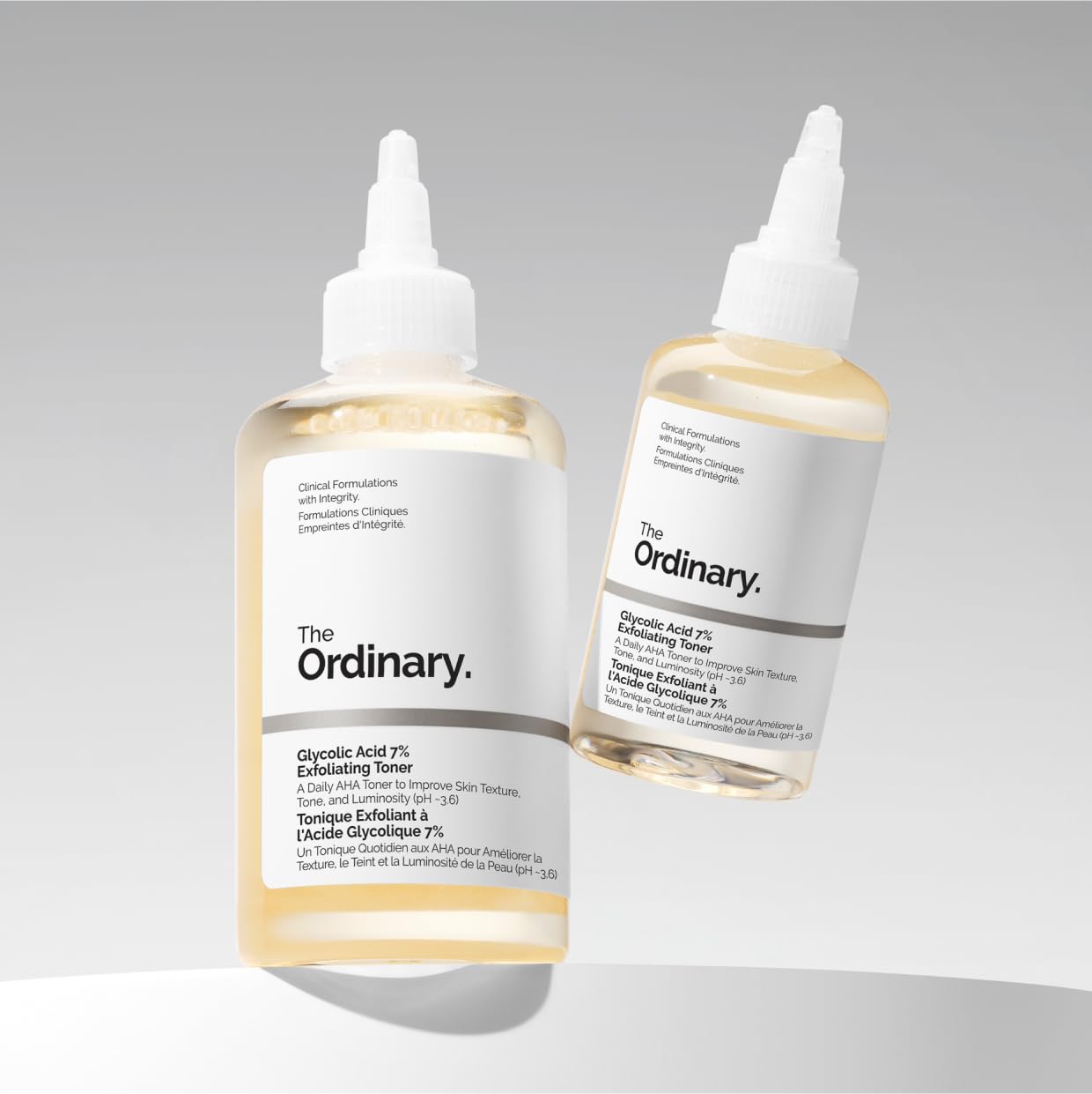 The Ordinary Glycolic Acid 7 percent Toner before and after smoother brighter skin