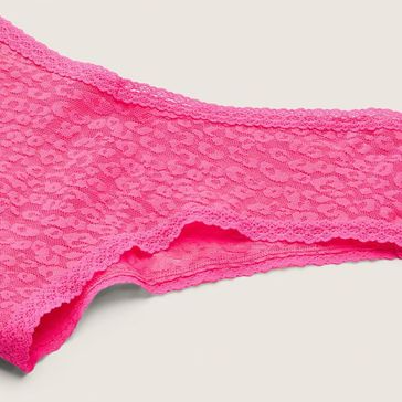 Victoria's Secret PINK Lace Logo Cheeky Knickers