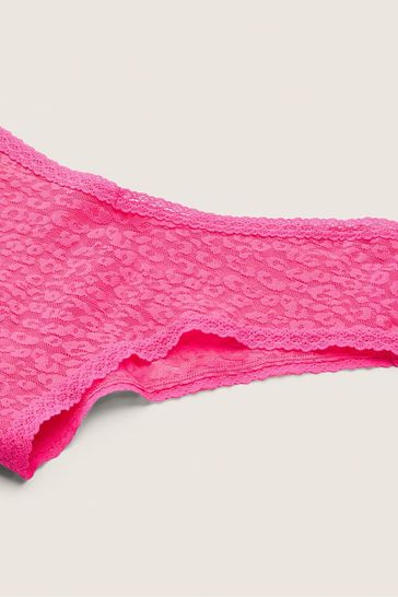 Victoria's Secret PINK Lace Logo Cheeky Knickers