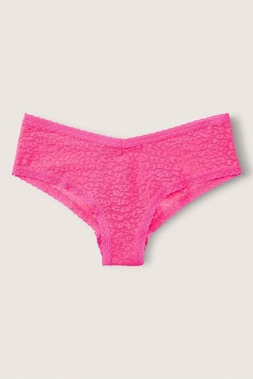 Victoria's Secret PINK Lace Logo Cheeky Knickers