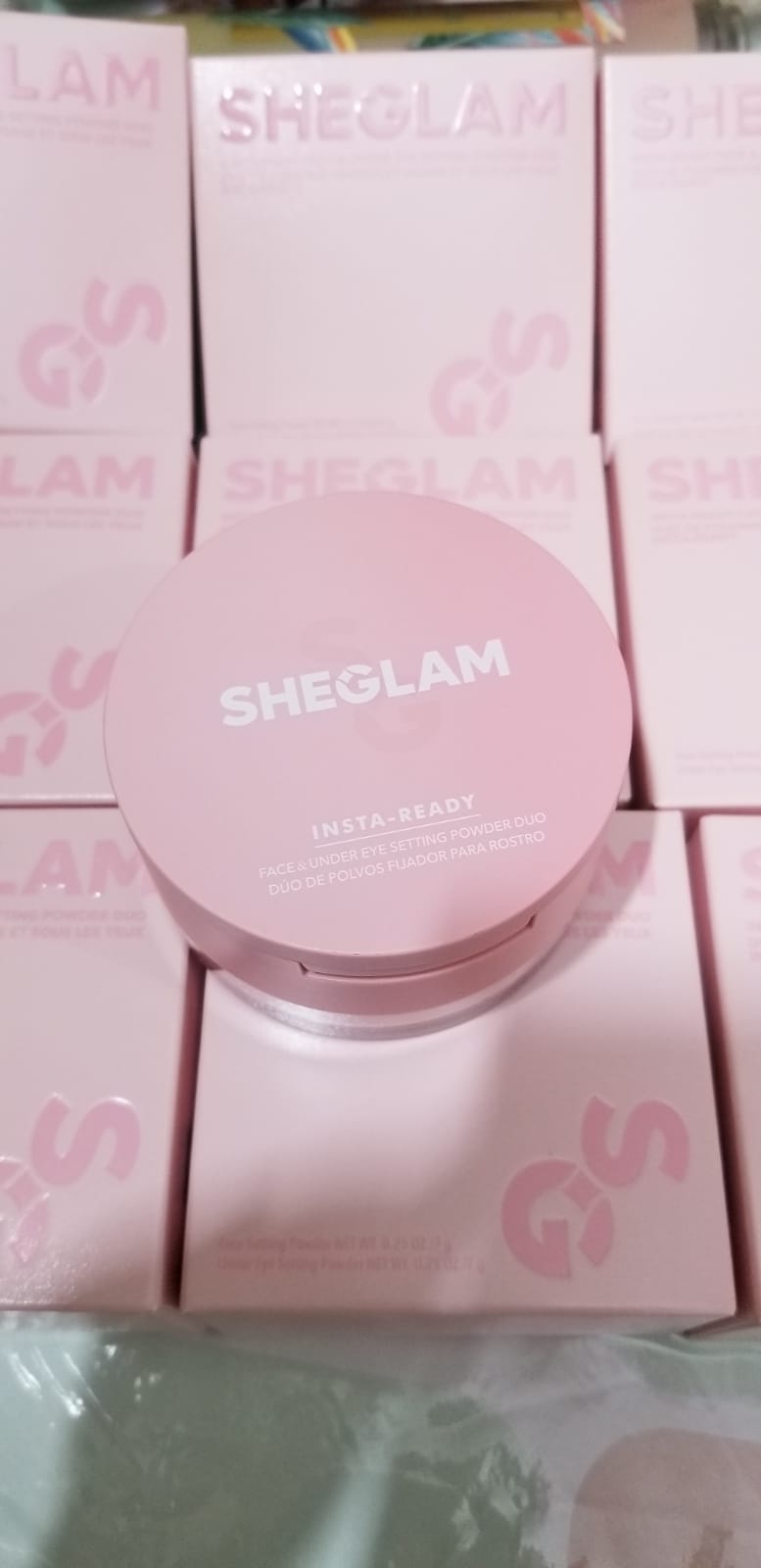 Sheglam insta ready face & under eye setting powder duo-BUBBLEGUM