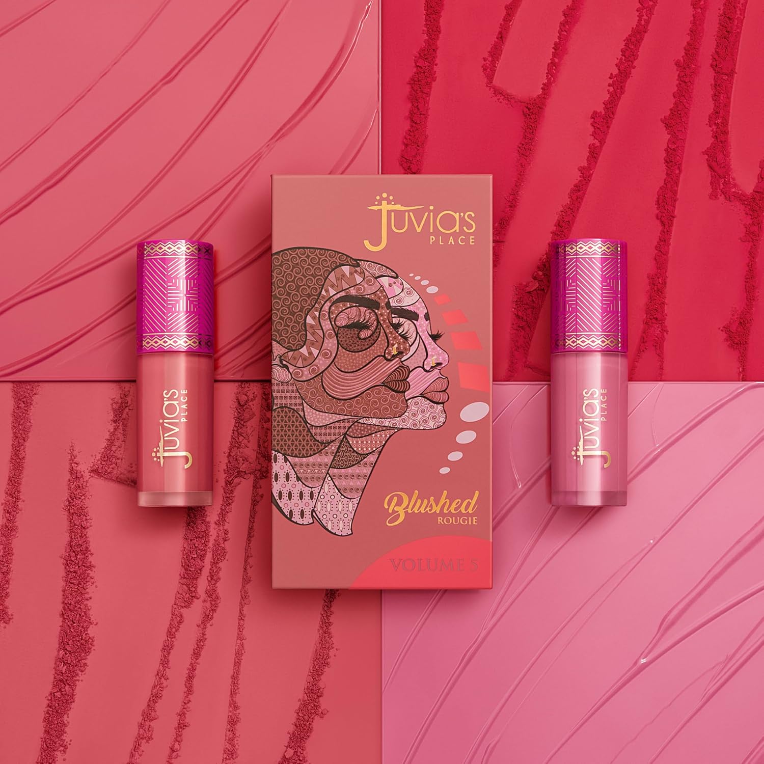 Juvia's Place Blushed Duo VOL.5 velvety blendable formula cheek blush texture
