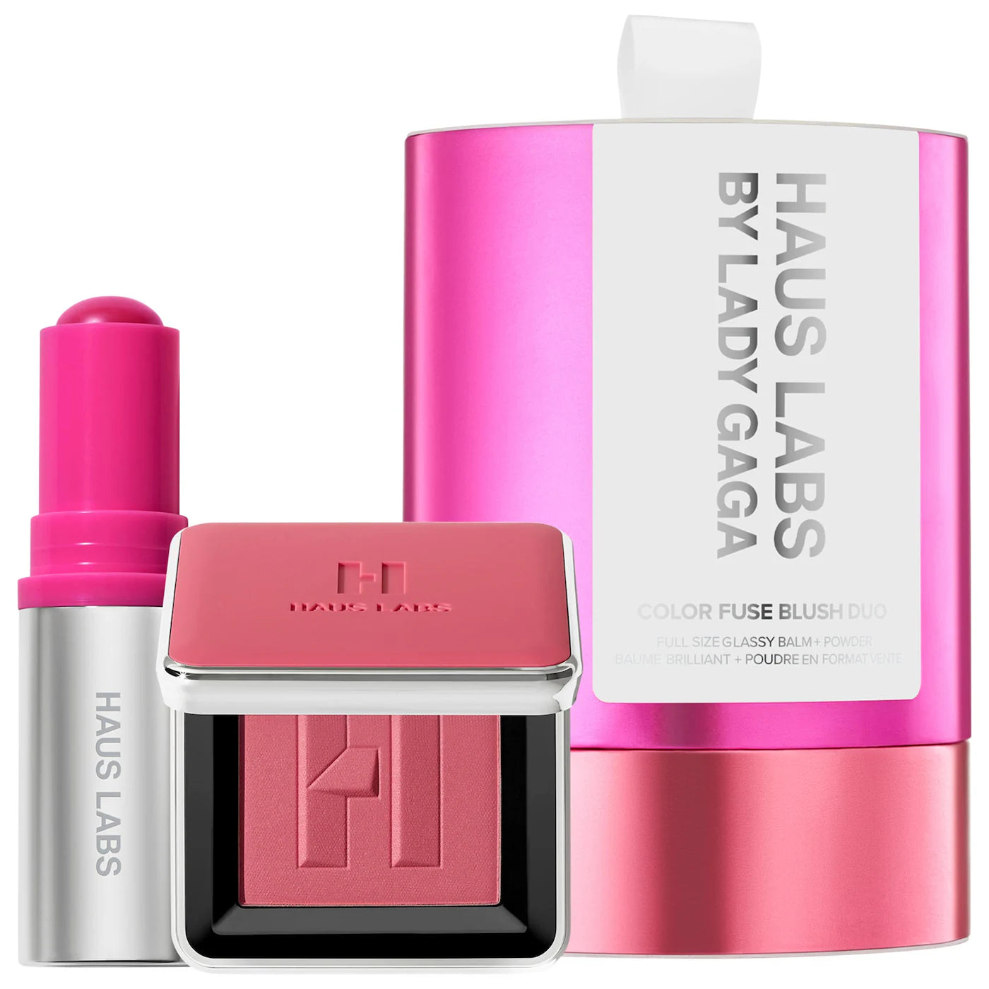 Haus Labs - Color Fuse Glassy Blush Balm Stick + Powder Blush Set