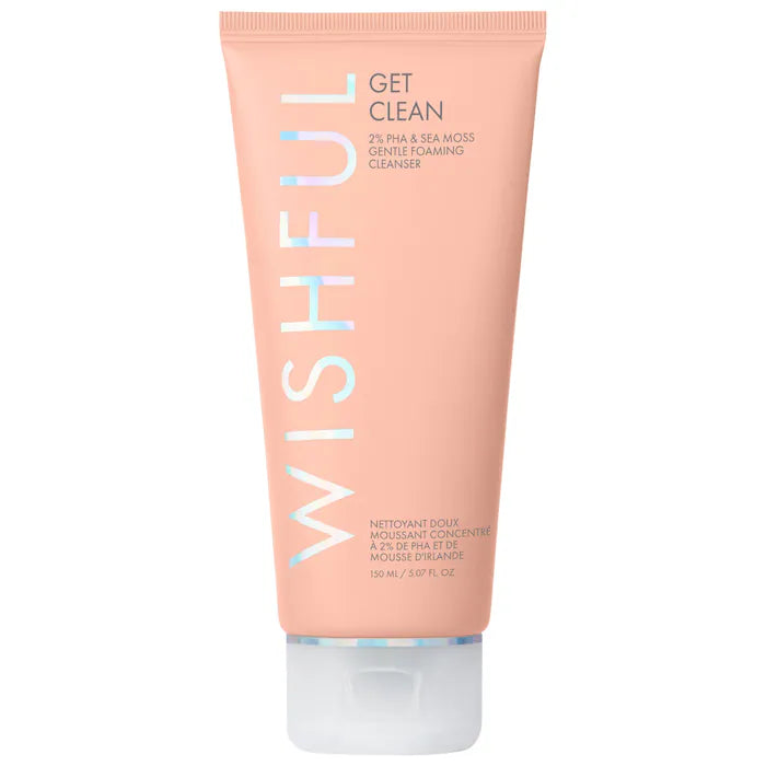 Huda beauty Wishful Get Clean 2% PHA & Sea Moss Gentle Foaming Cleanser 150ml